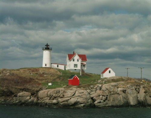 Nubble Light (Cape Neddick Light) in York Beach, Maine, by William Earl Wells.