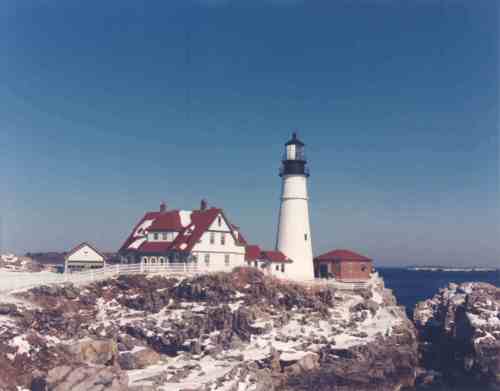 Portland Head Light in Portland, Maine, by William Earl Wells.