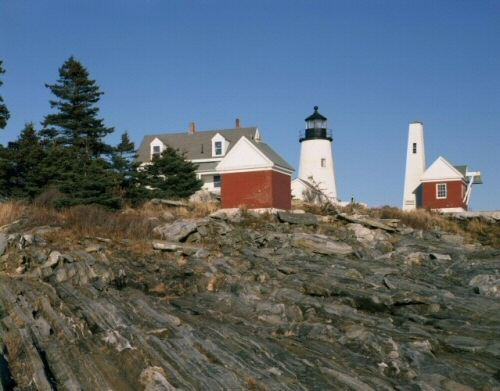 Pemaquid Point in Bristol, Maine, by William Earl Wells.