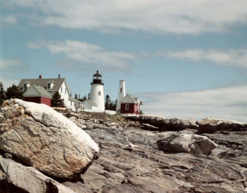 Pemaquid Point in Bristol, Maine, by William Earl Wells.