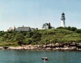 Two Lights Lighthouse in Cape Elizabeth, Maine.