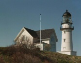 Two Lights Lighthouse in Cape Elizabeth, Maine.