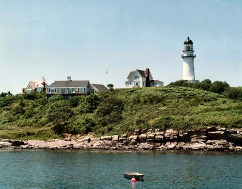 Two Lights Lighthouse in Cape Elizabeth, Maine, by William Earl Wells.